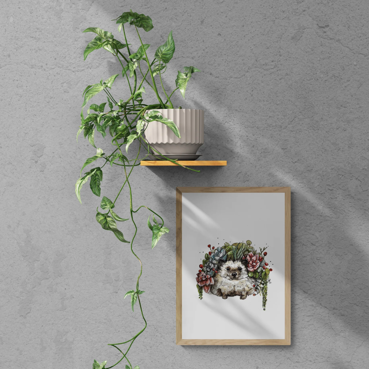 Art Poster A3 - Hedgehog