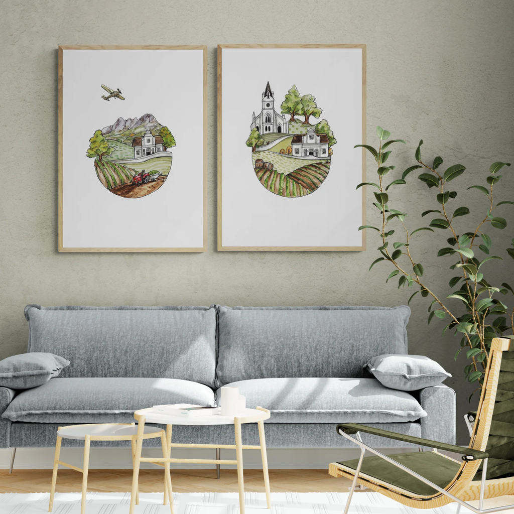Art Poster A3 - Stellenbosch