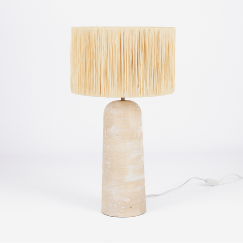 Boho Travertine Lamp