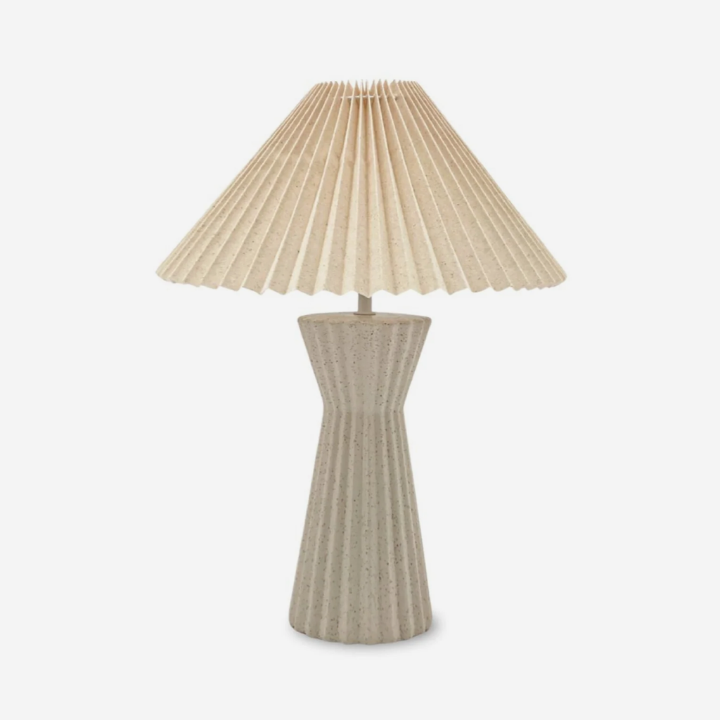 Fluted Tapered Table Lamp