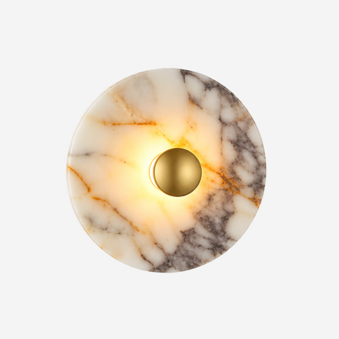 Aura Marble Wall Light - Natural