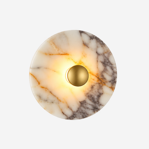 Aura Marble Wall Light - Natural