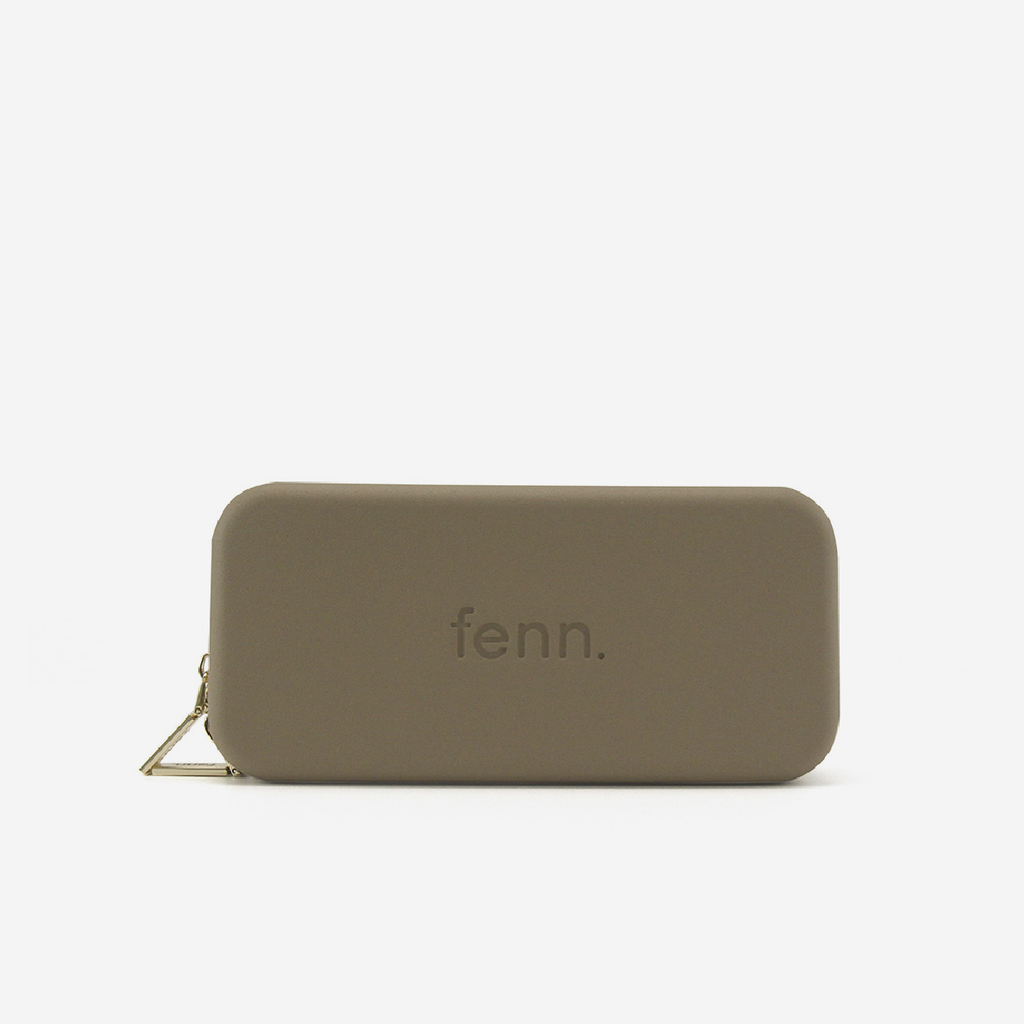 Original Wallet With Gold Zip - Stone