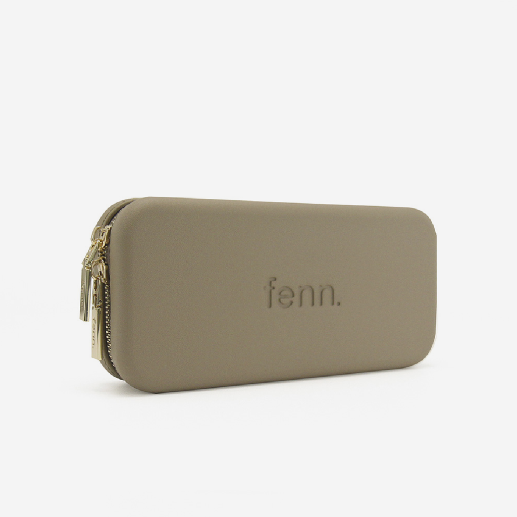 Original Wallet With Gold Zip - Stone