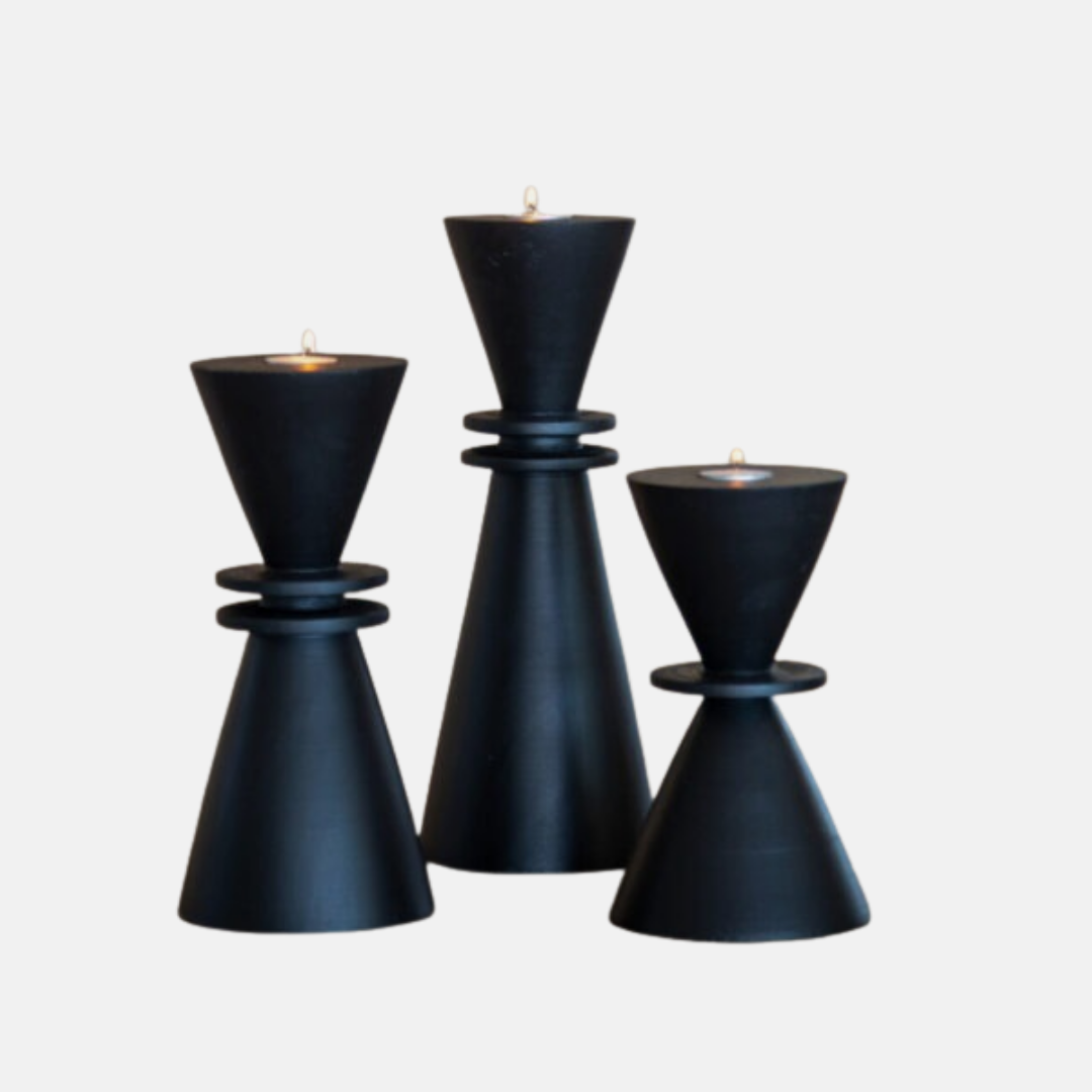 Oruka Candle Holder - Black