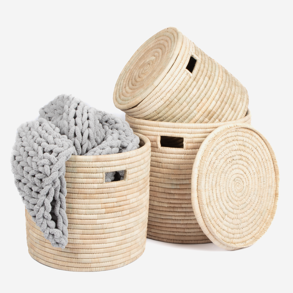 Palm Laundry Basket - Natural