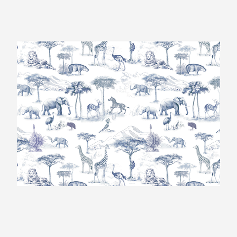 Paper Placemats - Safari Blues