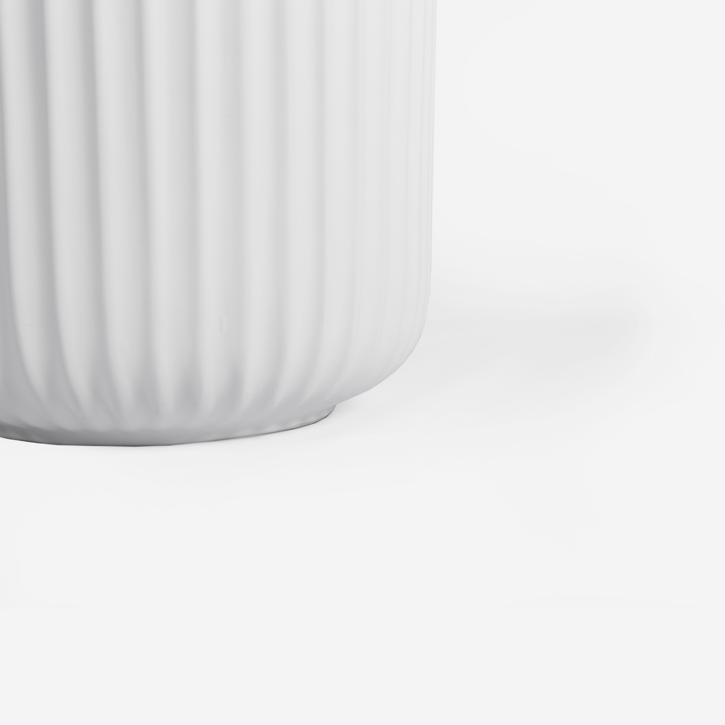 Paris Fluted Planter - White