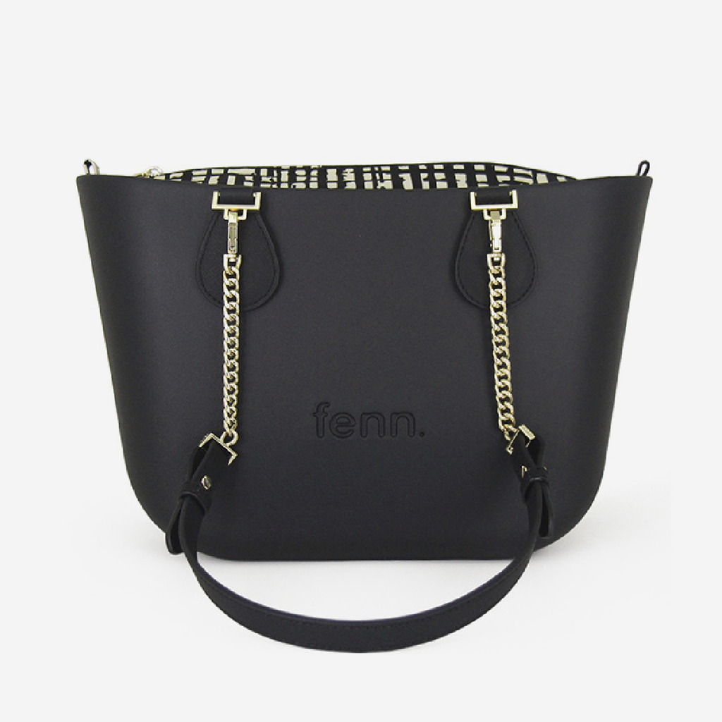 Petite Handbag - Black - Gold Chain