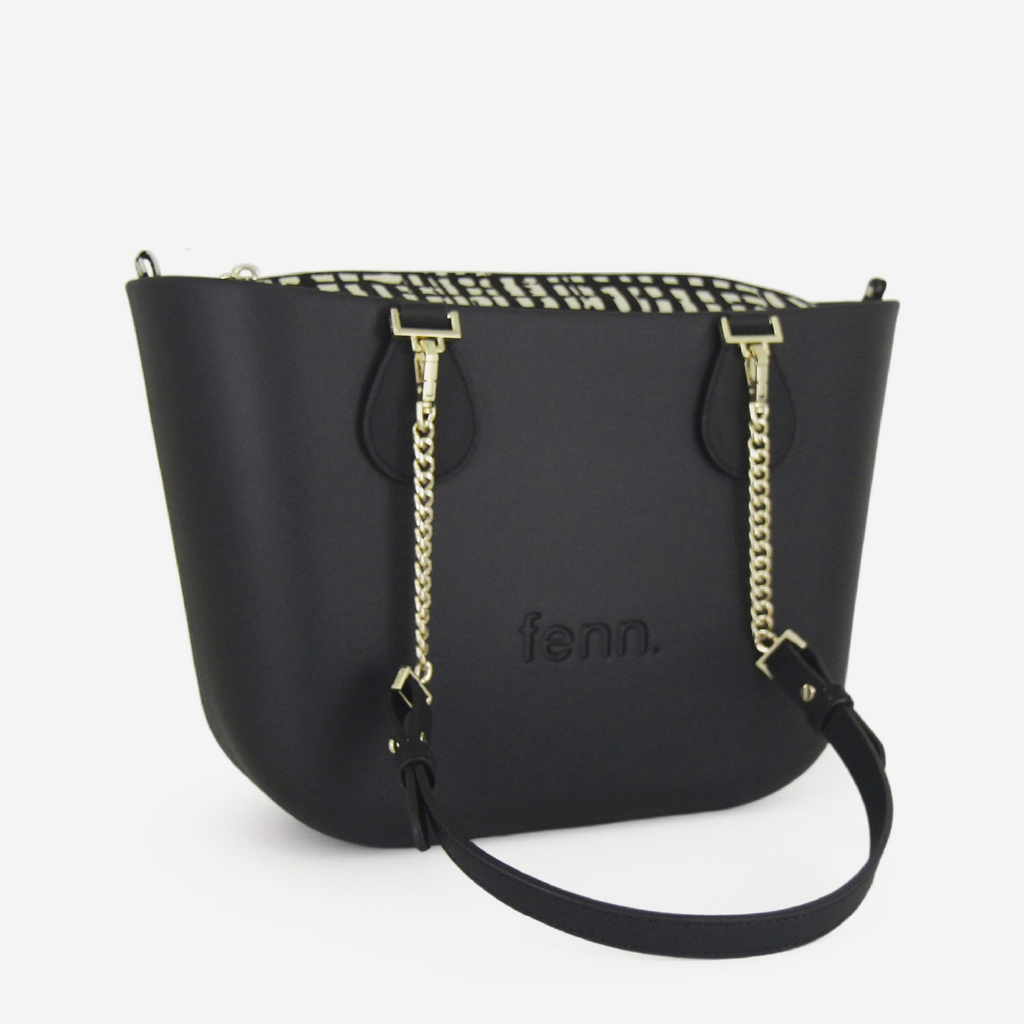 Petite Handbag - Black - Gold Chain