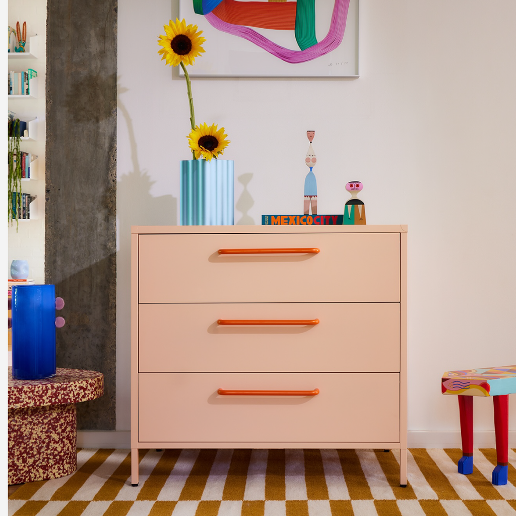 Popstrukt Sprinkles Chest of Drawers - Peach Pop