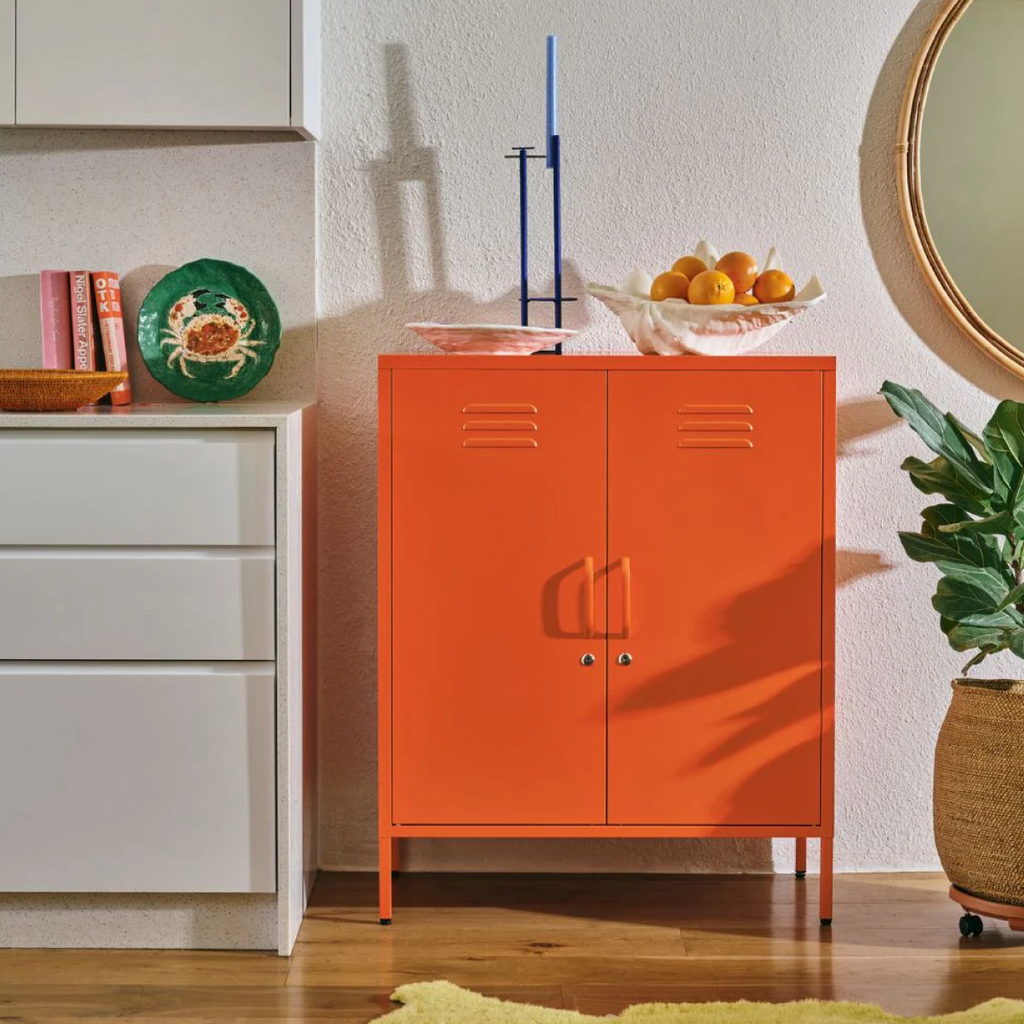 Popstrukt Sugar Cube Cabinet - Soda Pop Orange