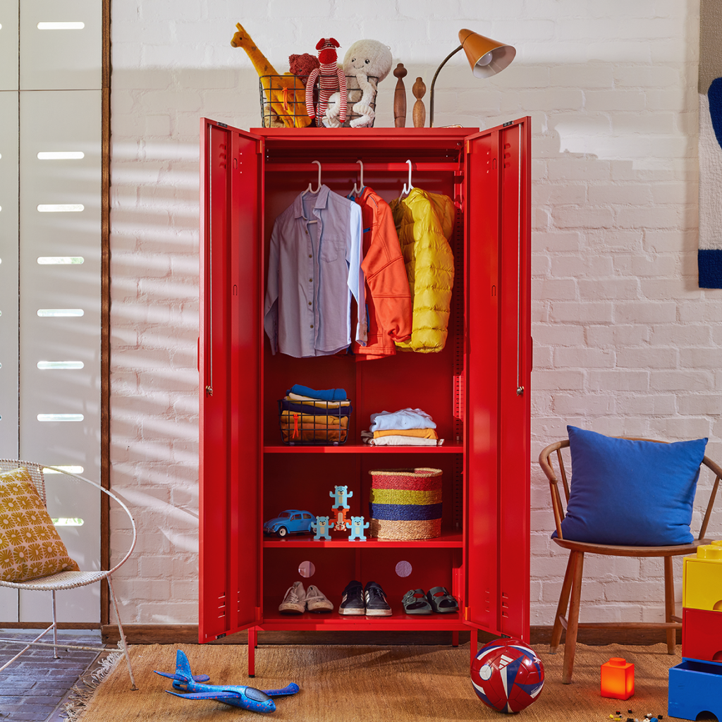 Popstrukt Sugar Cube Double Locker - Red Polka