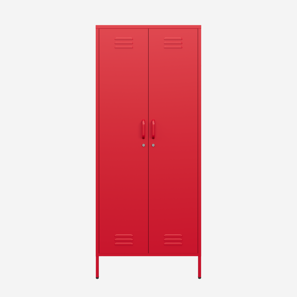 Popstrukt Sugar Cube Double Locker - Red Polka