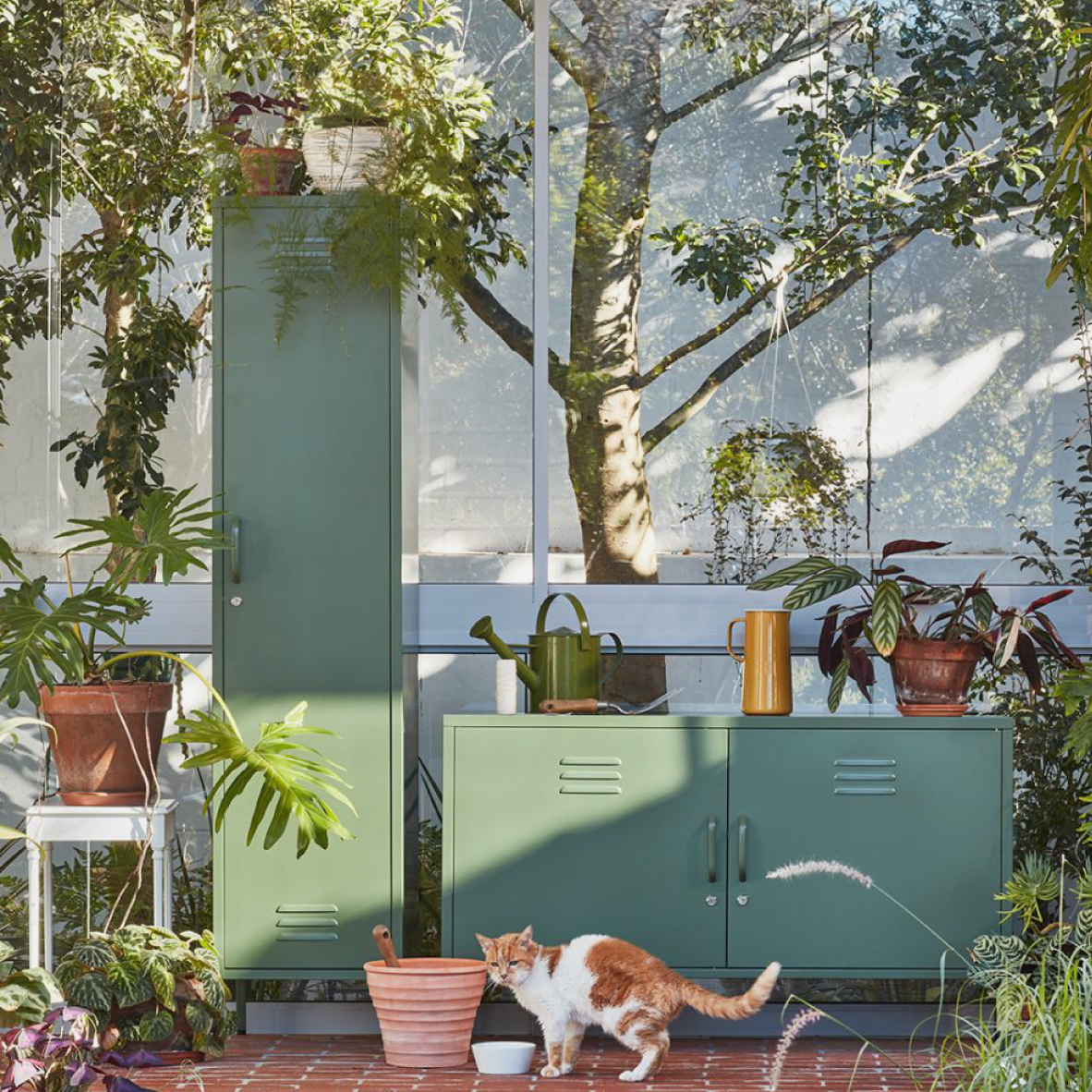 Popstrukt Sugar Cube Media Unit - Dark Olive