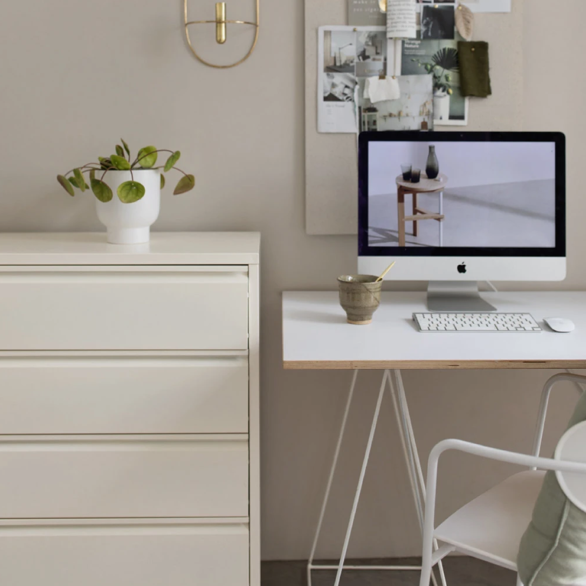 Popstrukt Bon Bon Chest of Drawers - Soft White