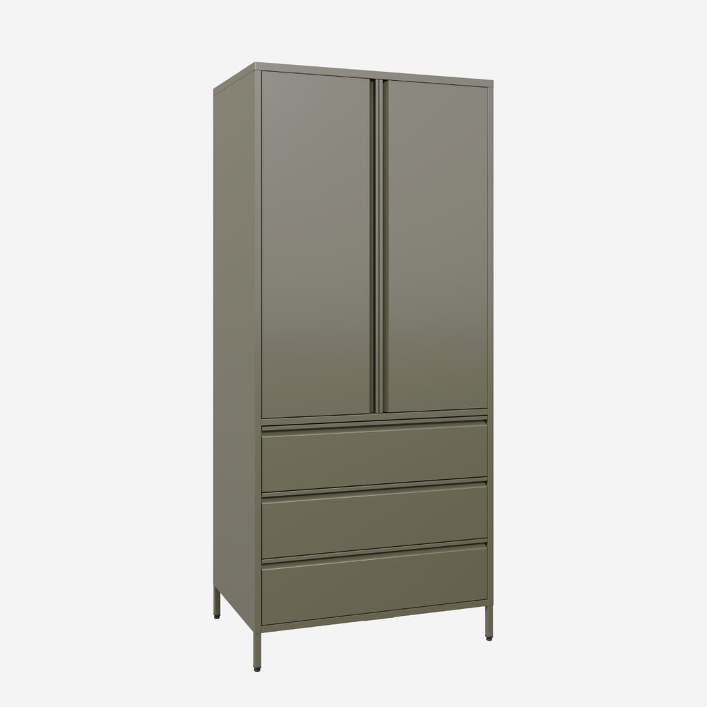 Popstrukt Bon Bon Double Locker - Moss Grey