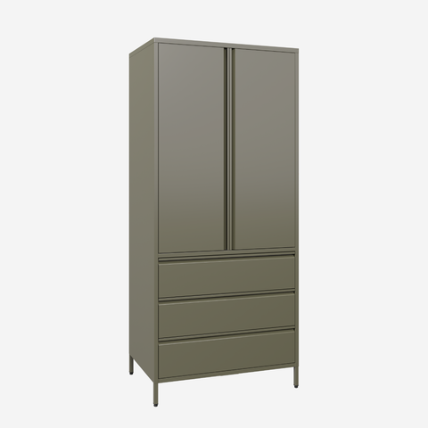 Popstrukt Bon Bon Double Locker - Moss Grey