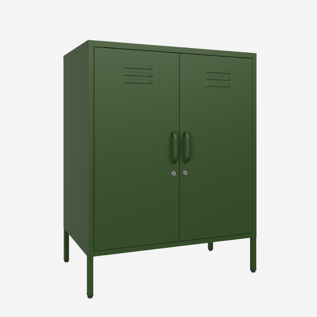 Popstrukt Sugar Cube Cabinet - Dark Olive