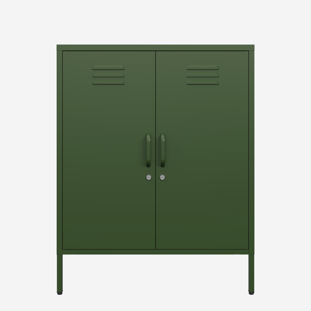 Popstrukt Sugar Cube Cabinet - Dark Olive