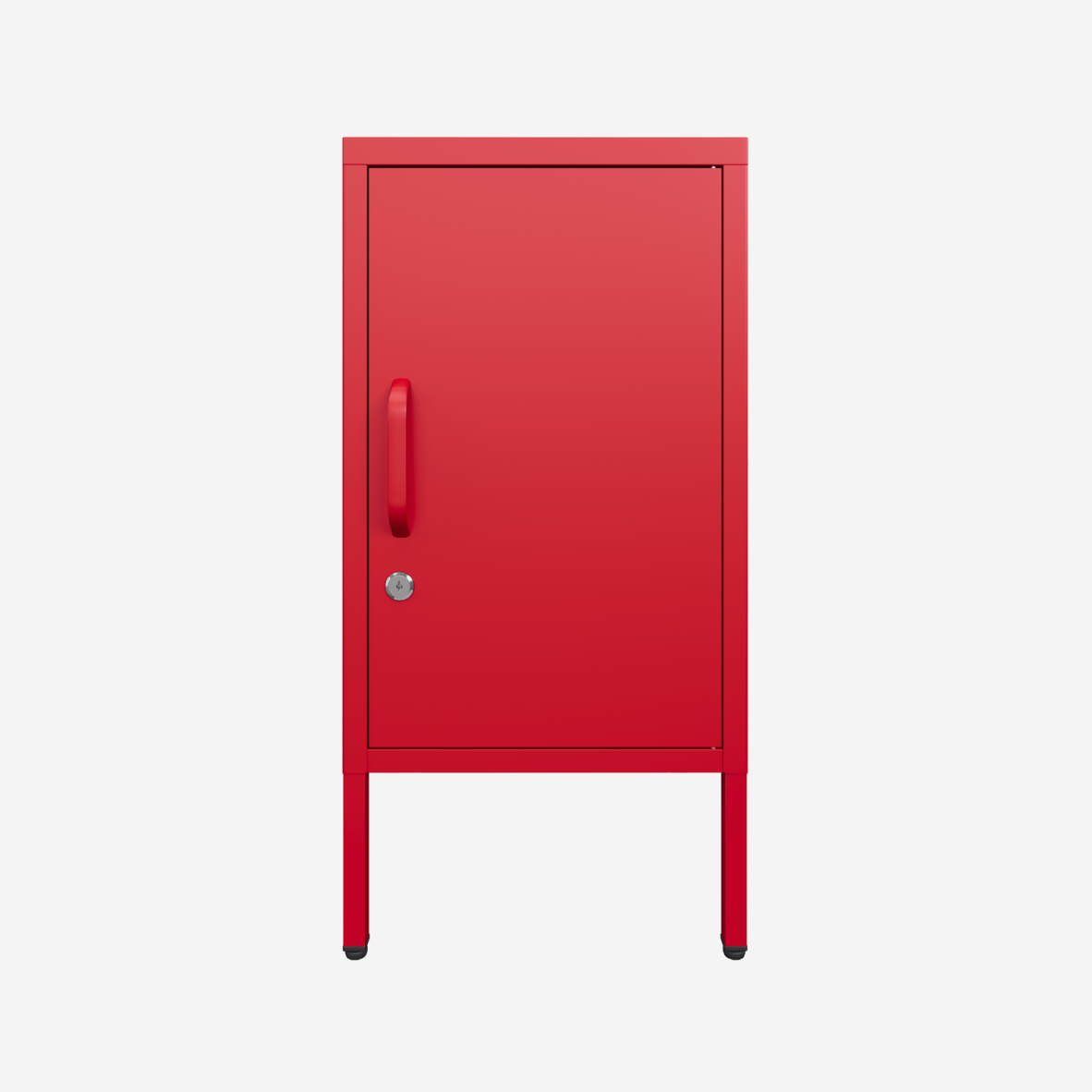 Popstrukt Sugar Cube Side Table - Red Polka