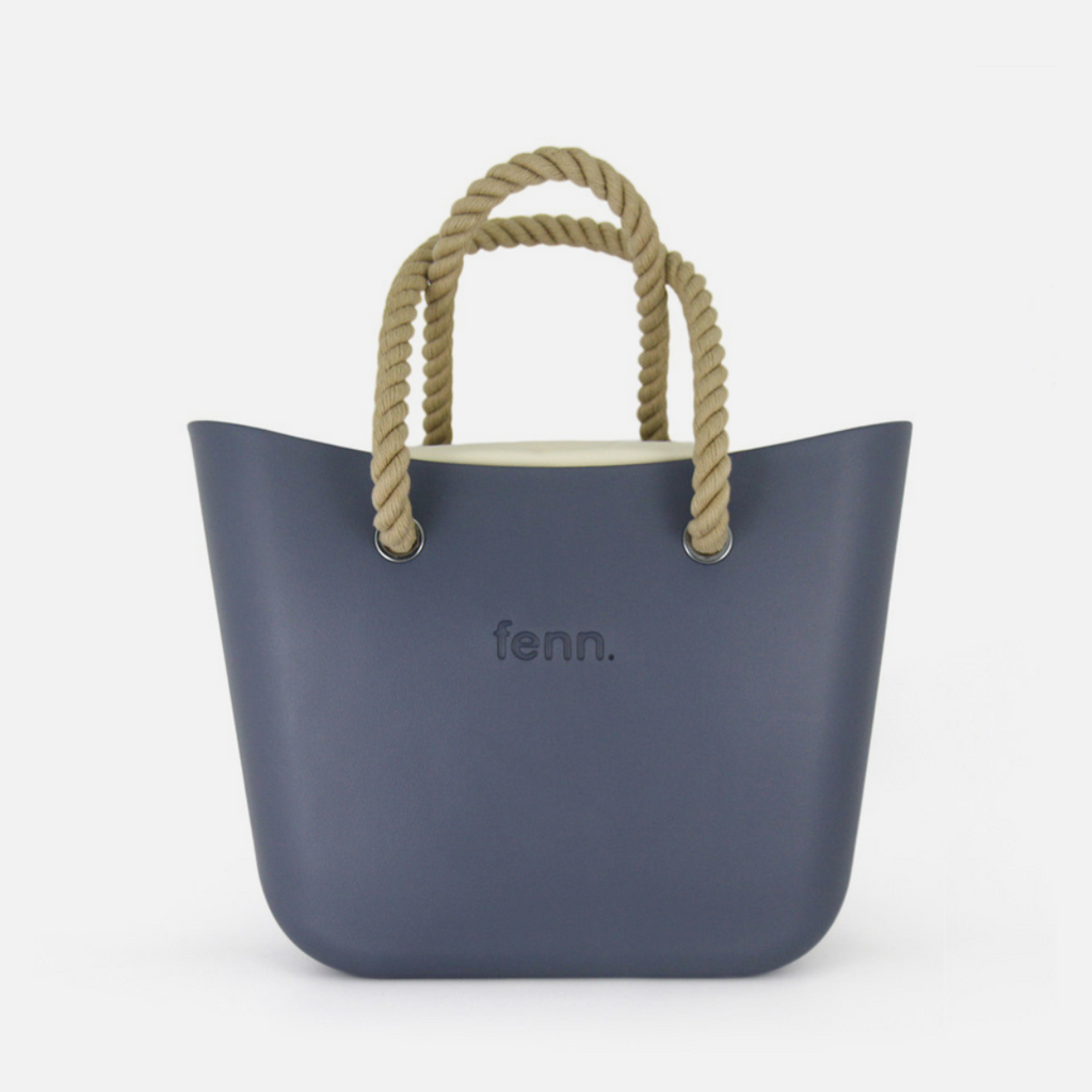 Original Handbag - Denim - Beige Rope