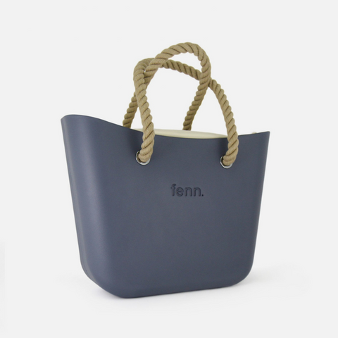 Original Handbag - Denim - Beige Rope