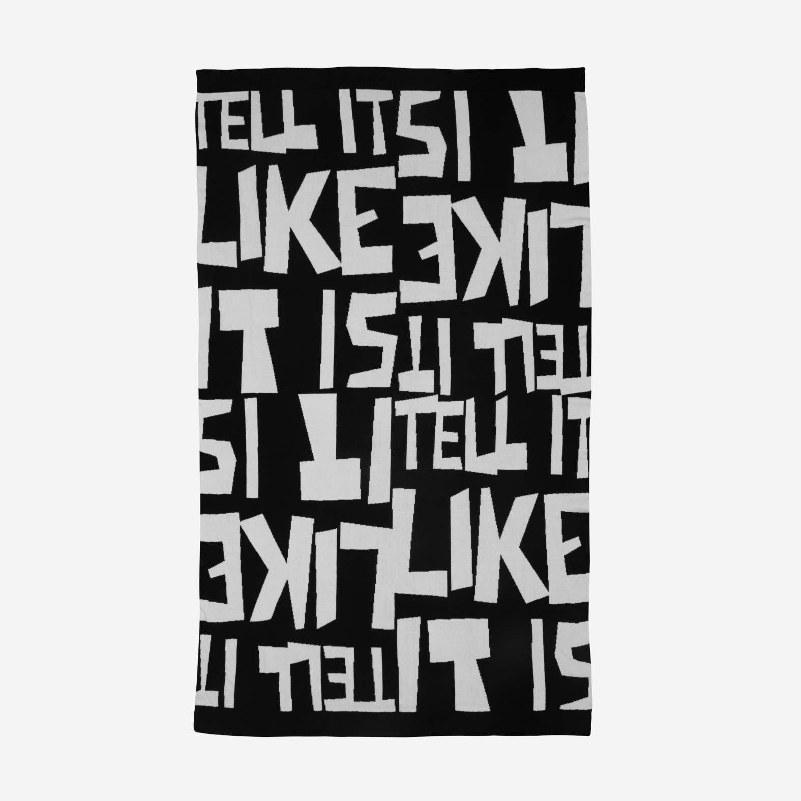 Tell It Like It Is Throw -  Black White