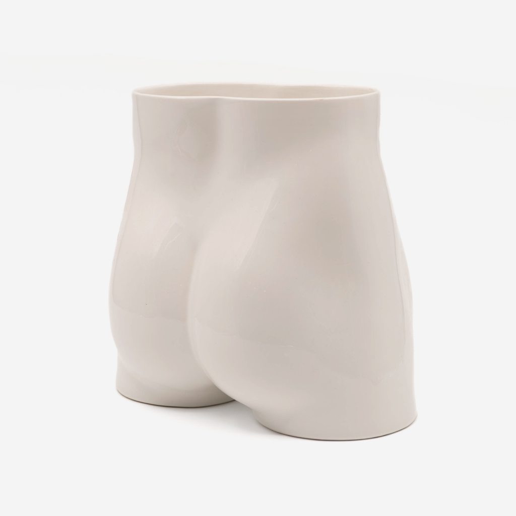 Tuchus Bum Planter - White