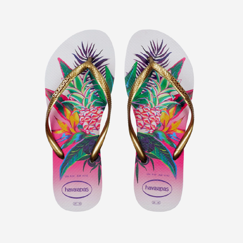 Havaianas Slim Tropical - White