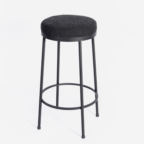 Stockholm Round Kitchen Stool - Midnight