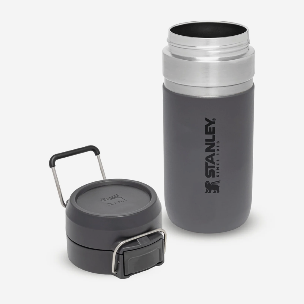 The Quick Flip Water Bottle 470ml - Charcoal