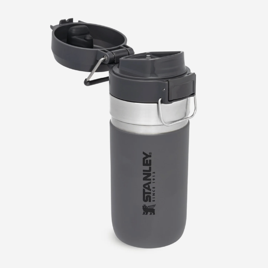 The Quick Flip Water Bottle 470ml - Charcoal