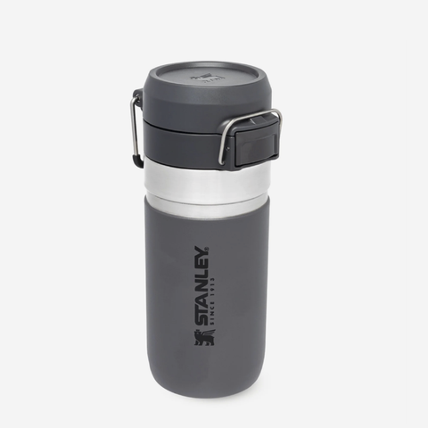 The Quick Flip Water Bottle 470ml - Charcoal