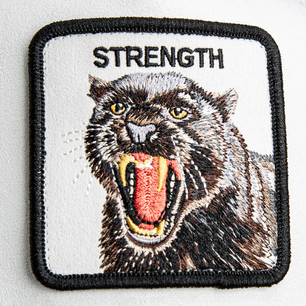 The Suede Strength Panther Trucker - Black & White