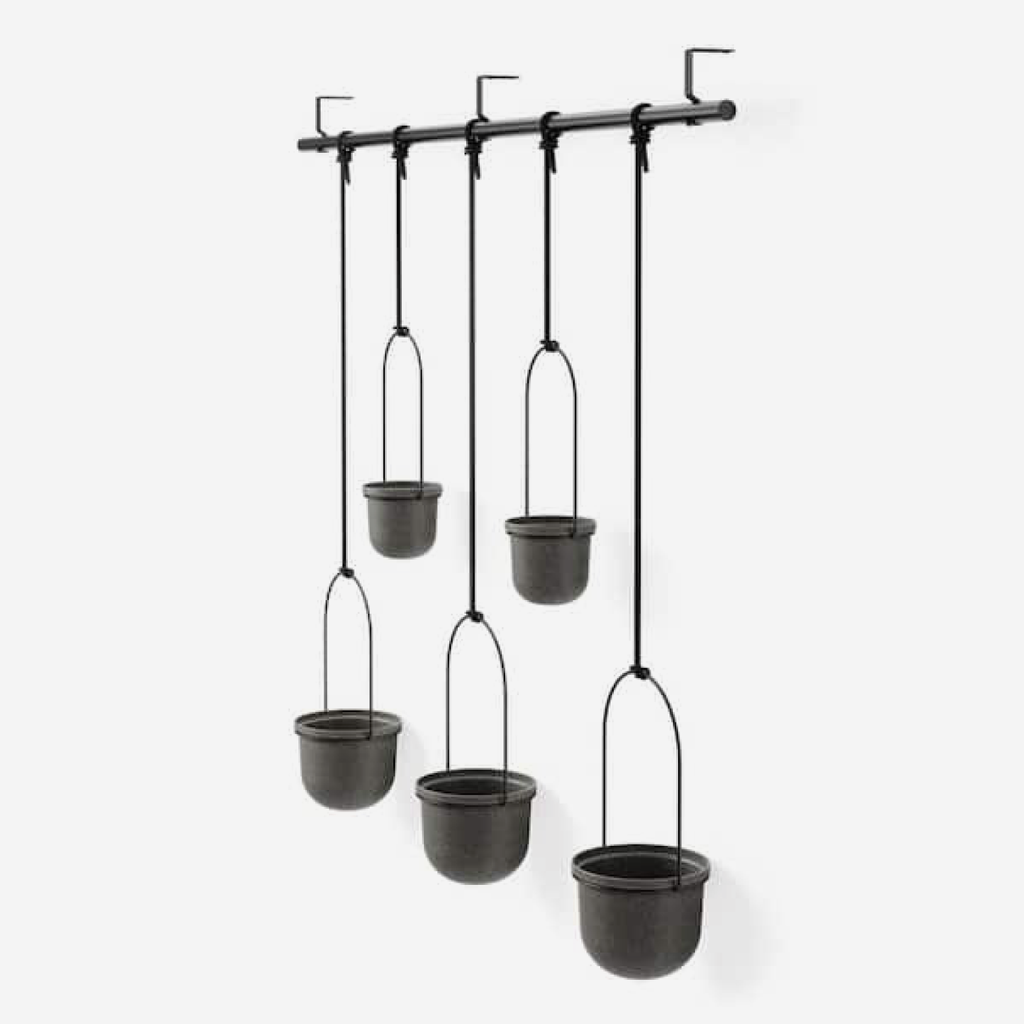 Triflora Hanging Planter 5 - Black