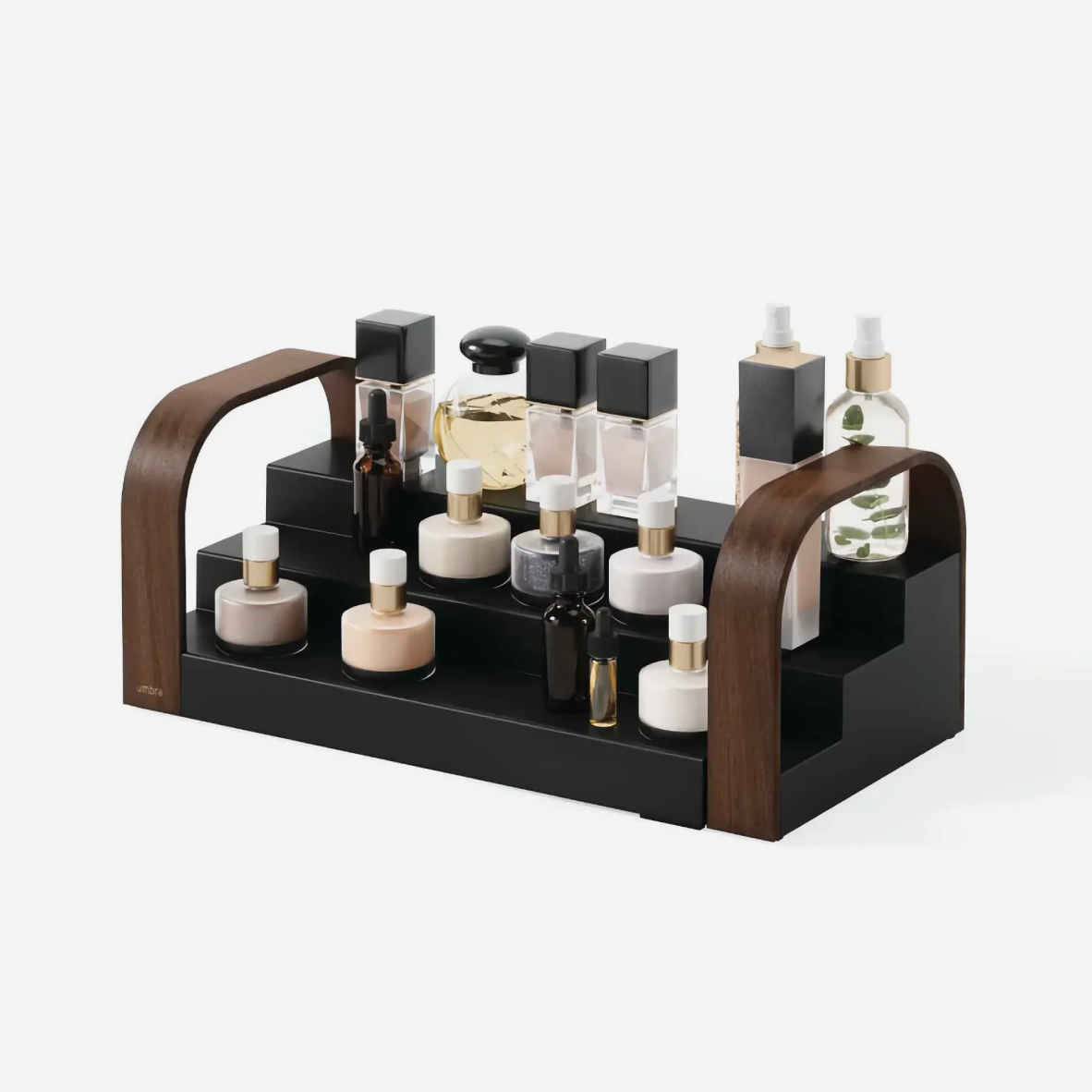 Bellwood Spice Shelf 3 Tier - Black and Walnut