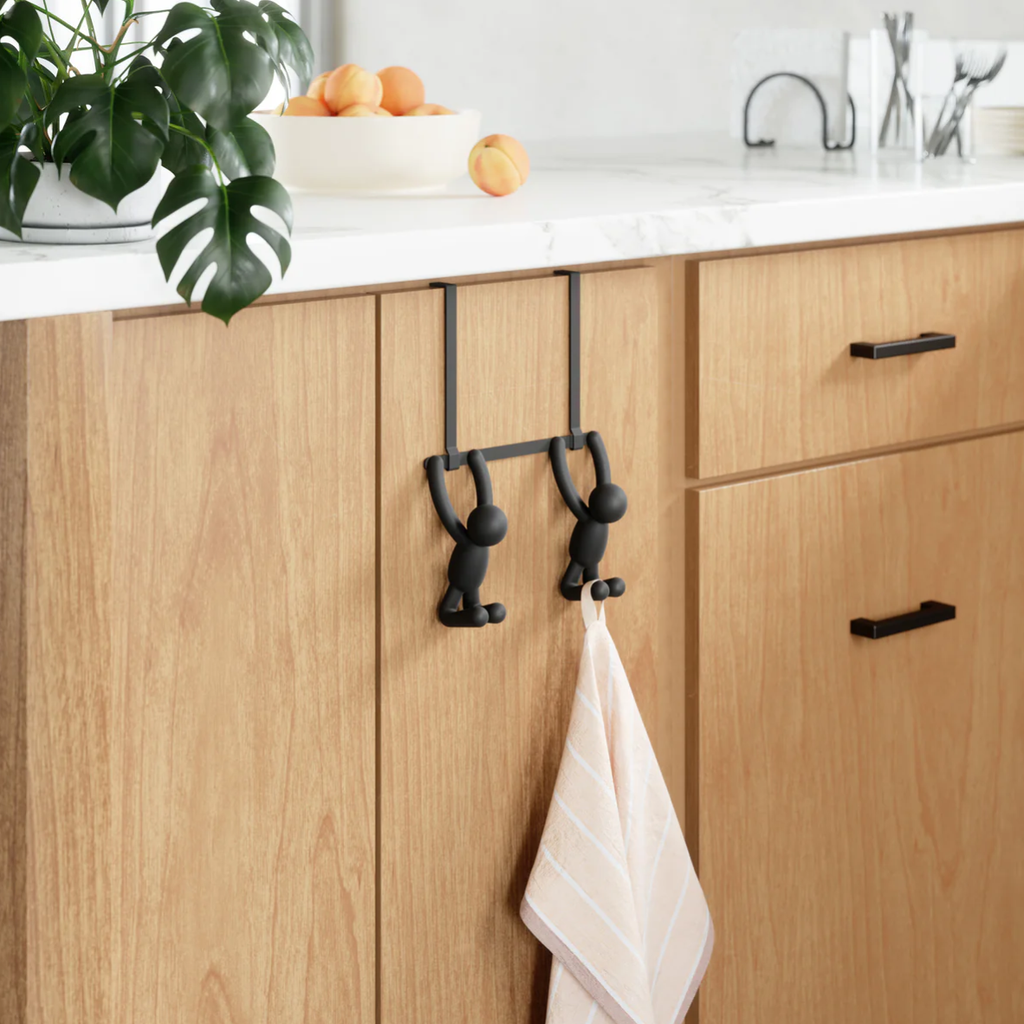 Buddy 2 Over The Door Hook - Black