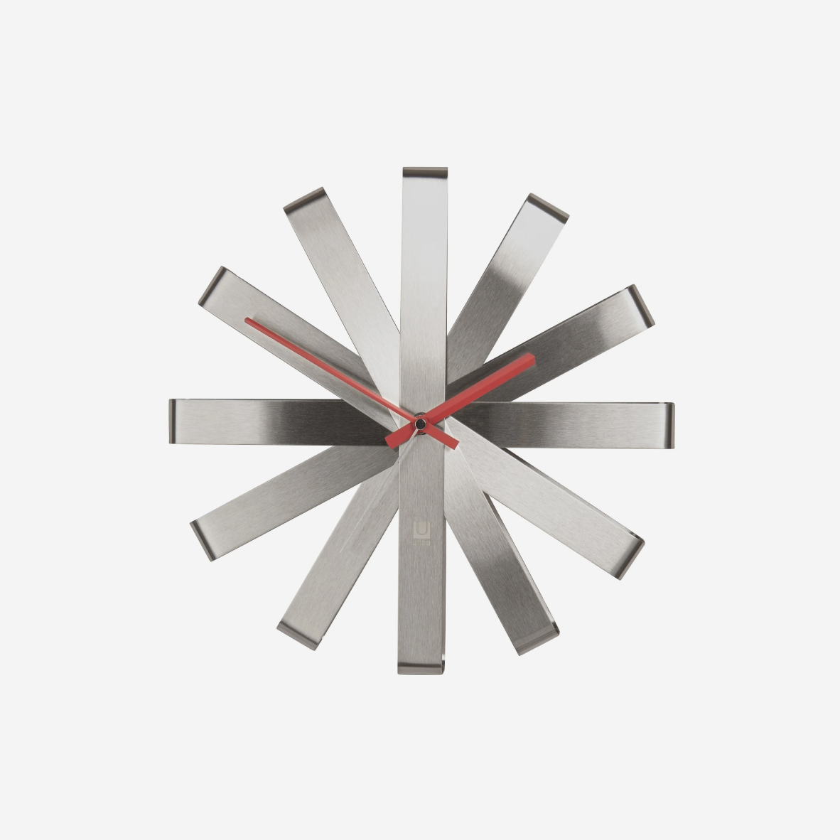 Ribbon Wall Clock - Steel