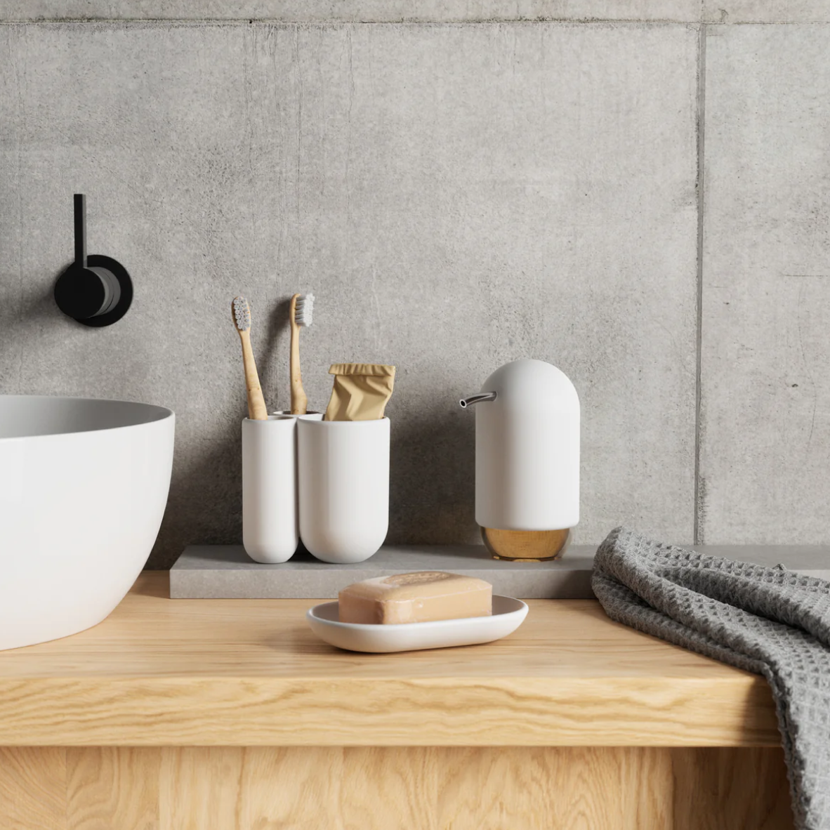 Touch Soap Pump - White