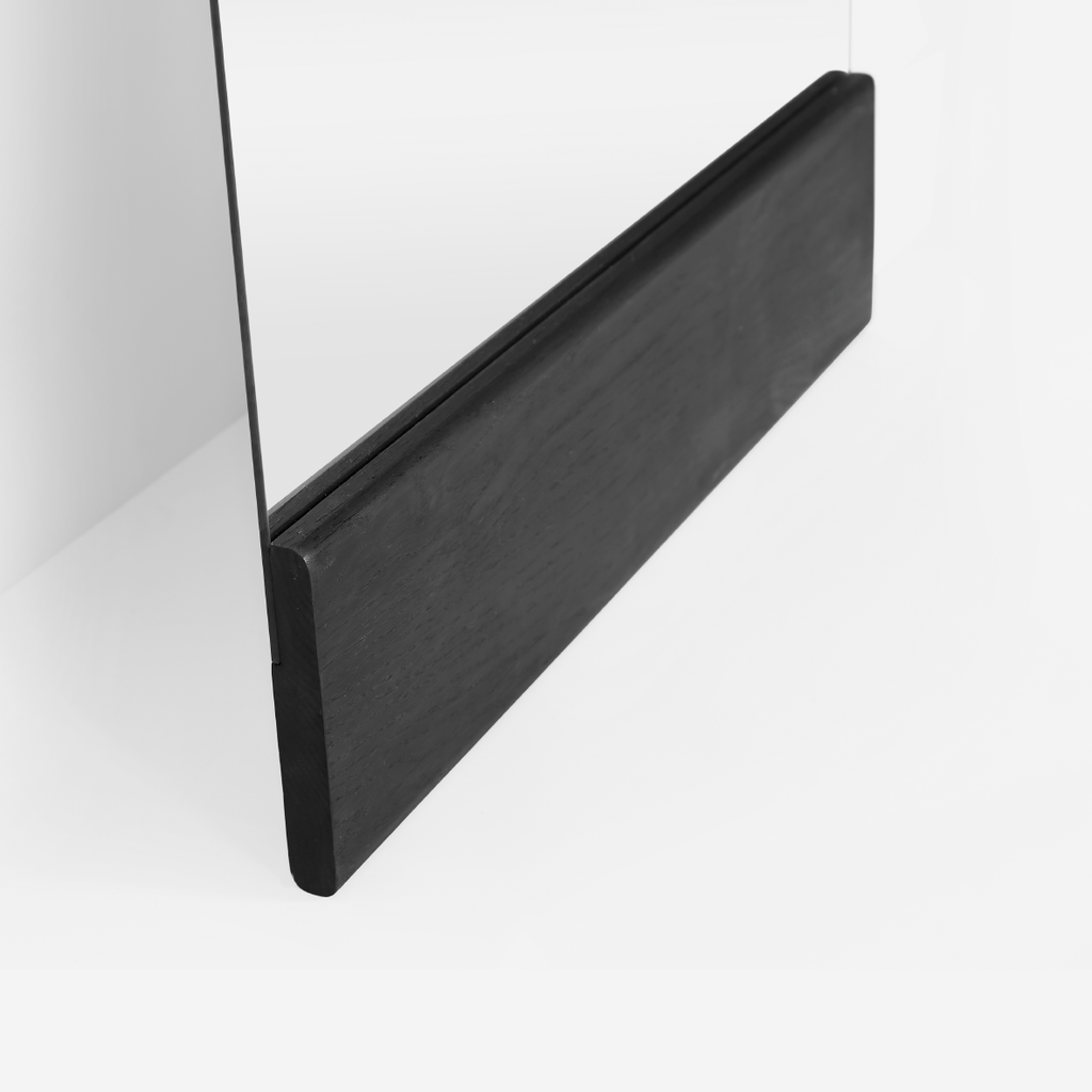 Frameless Leaning Arch Mirror - Ebony