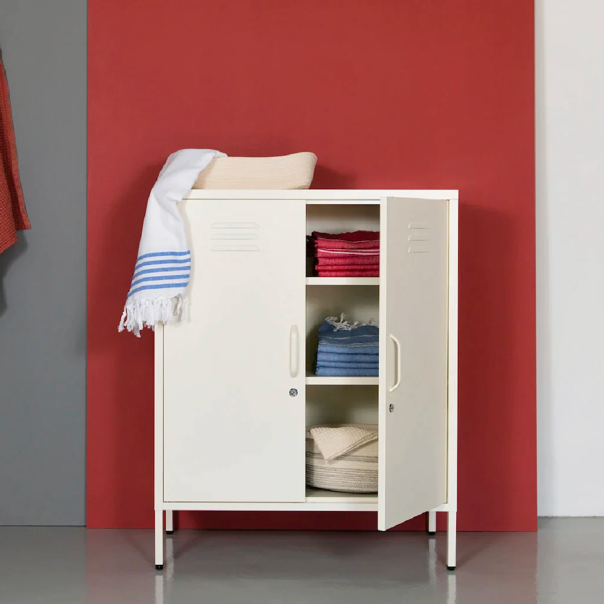 Popstrukt Sugar Cube Cabinet - Soft White