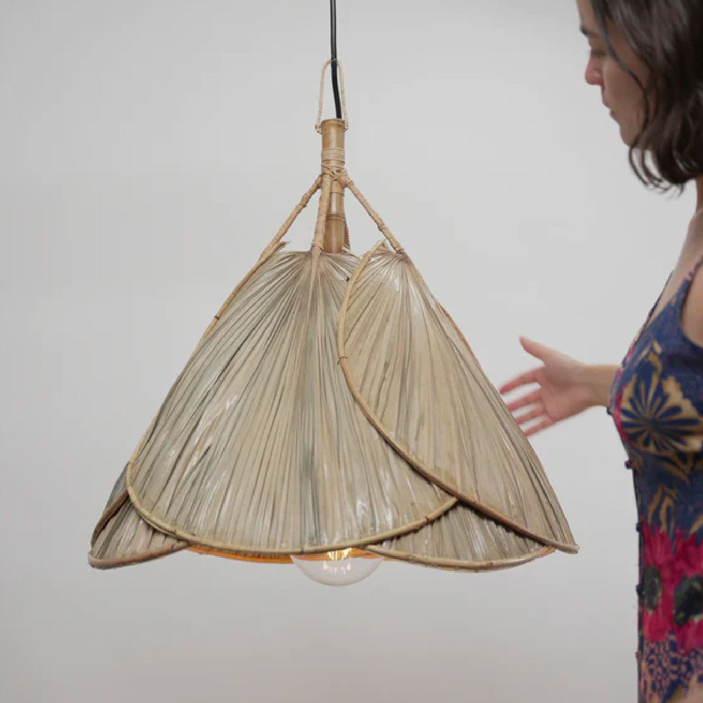 Palm Leaves Lampshade Pendant