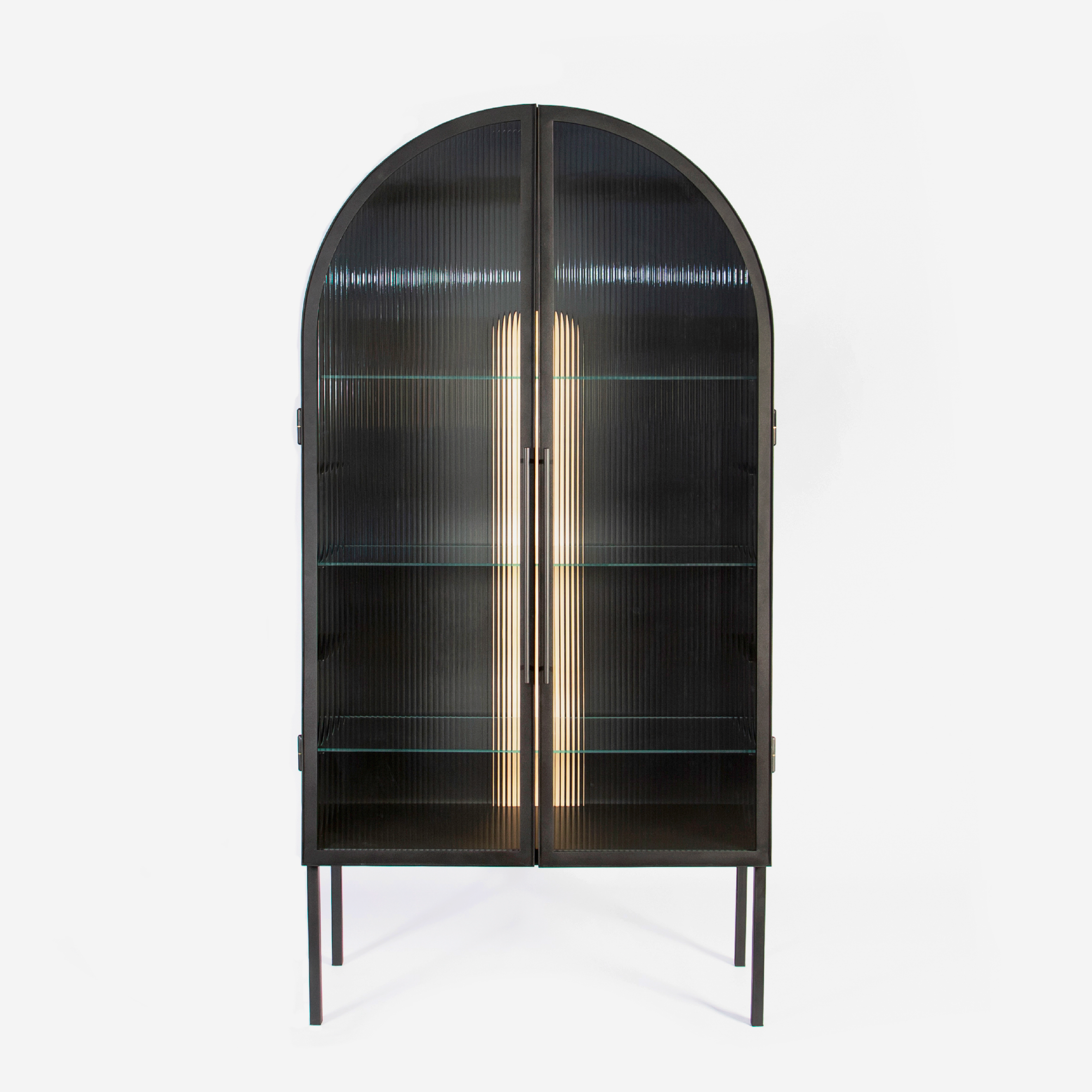 Mariah Reeded Glass Cabinet