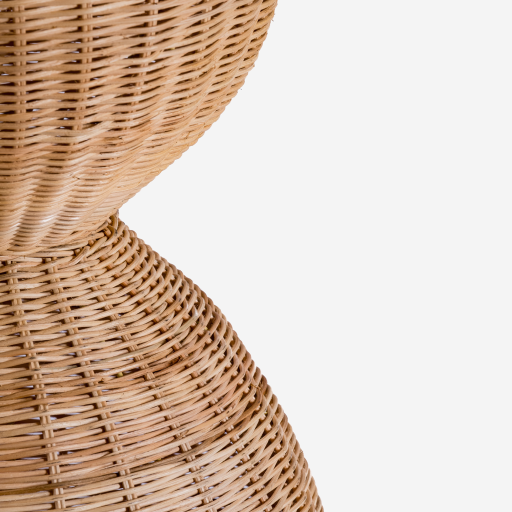 Jumbo Rattan Floor Lamp 160cm - Terraced Ball