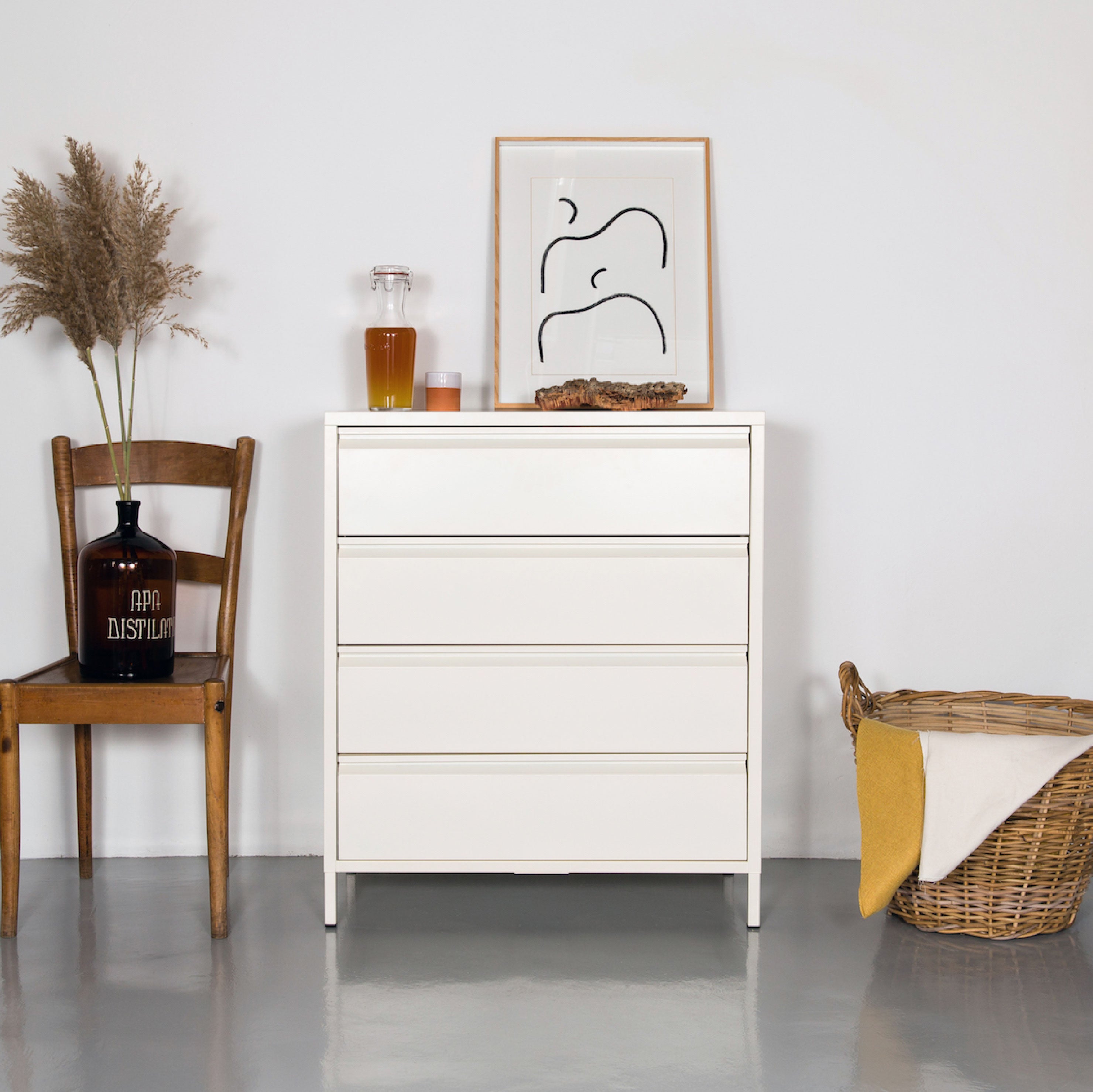 Popstrukt Bon Bon Chest of Drawers - Soft White