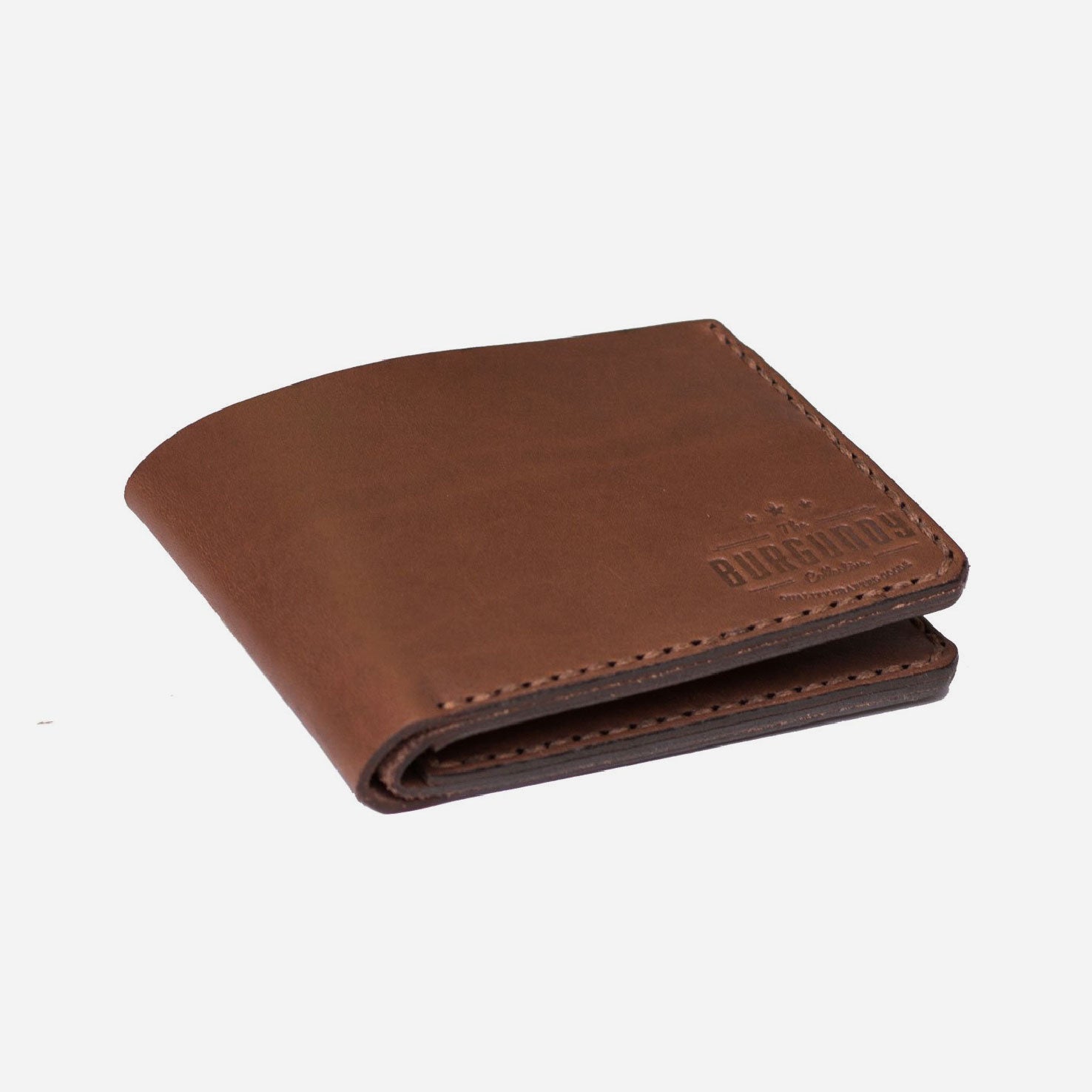 Bifold Leather Wallet - Brown