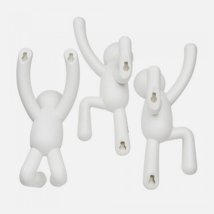 Buddy Wall Hooks - White