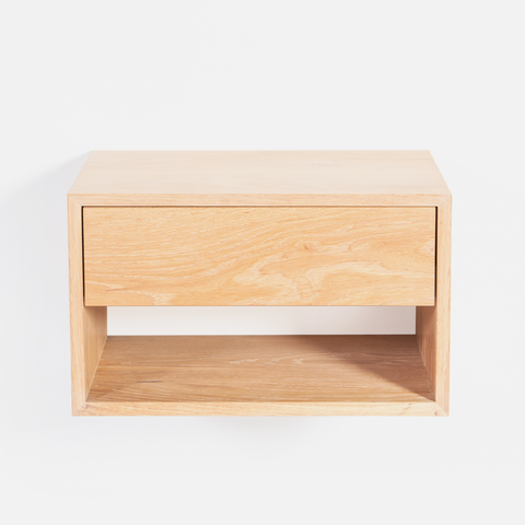 Copenhagen Floating Bedside Table - Light Oak