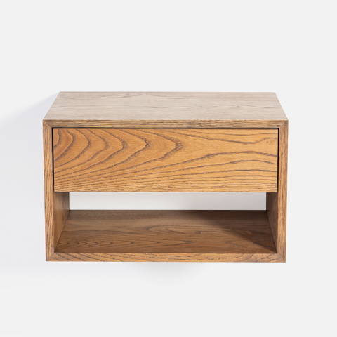 Copenhagen Floating Bedside Table - Dark Oak